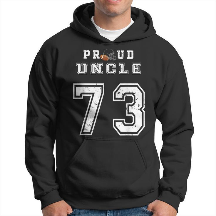 Custom Proud Football Uncle Number 73 Personalized For Men  Hoodie