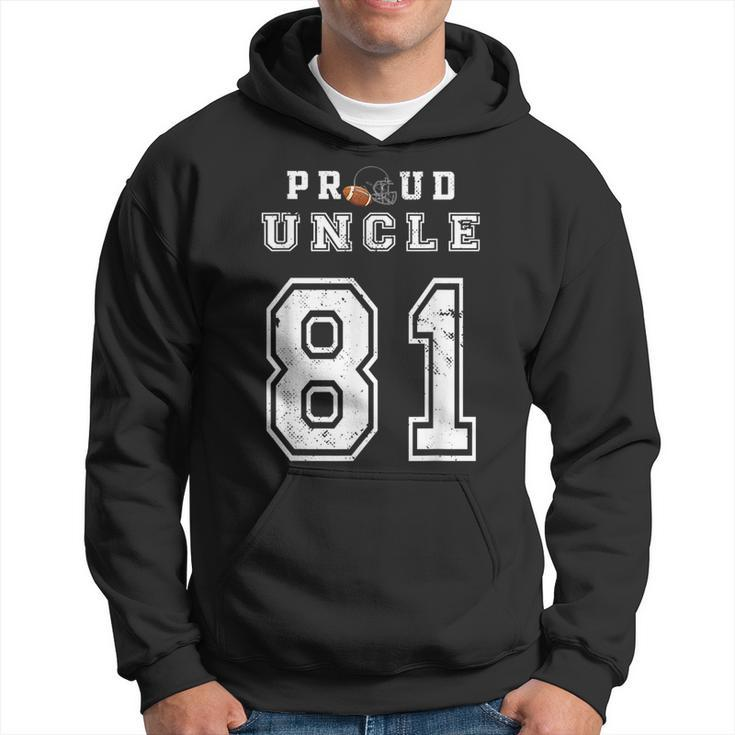 Custom Proud Football Uncle Number 81 Personalized For Men  Hoodie