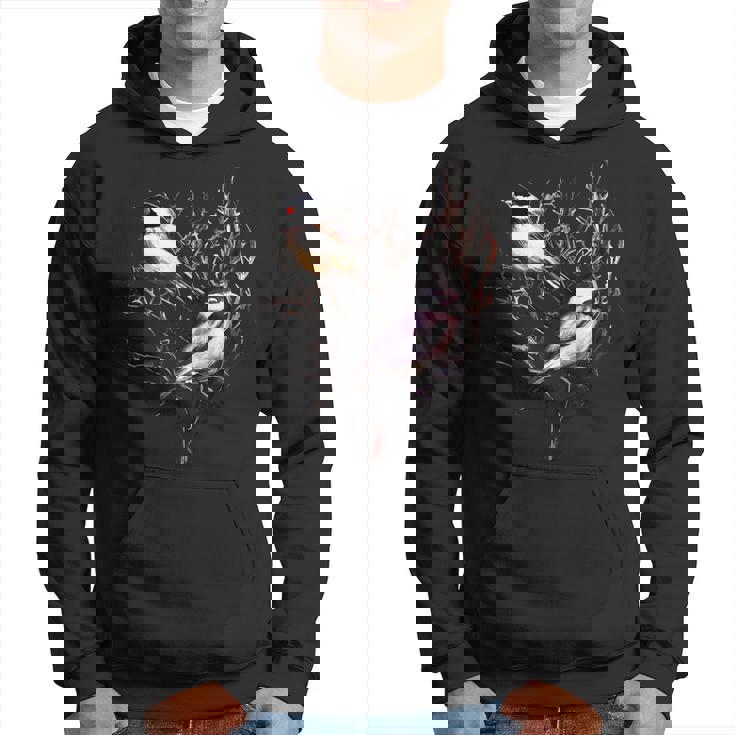 Cute Black Capped Chickadees In Branches Hoodie