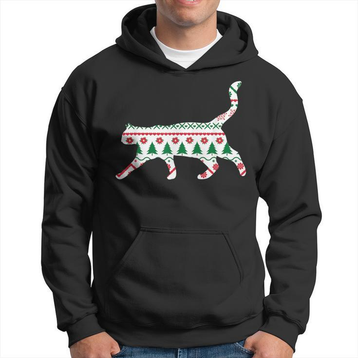 Cute Cat Ugly Christmas Sweater -T Meow Xmas Hoodie