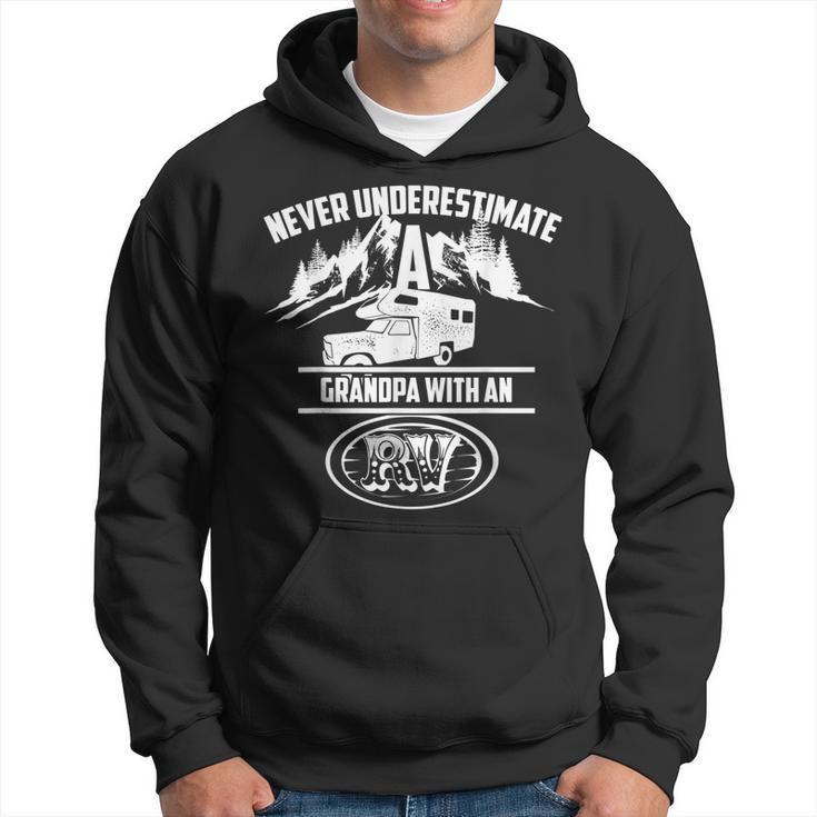 Cute Never Underestimate An Grandpa With An Rv Hoodie