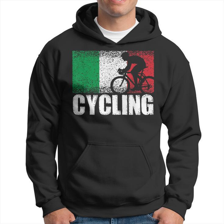 Cycling Sport Italy Flag Italian Bicycle Racing Cyclist Hoodie