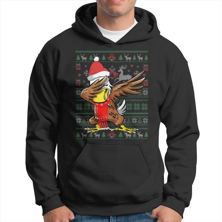 Dabbing Eagle Ugly Christmas Sweater Xmas Party Costume Hoodie
