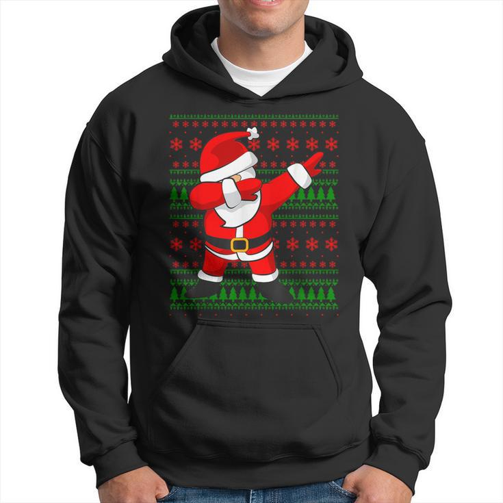 Dabbing Santa Claus Ugly Sweater Christmas Hoodie
