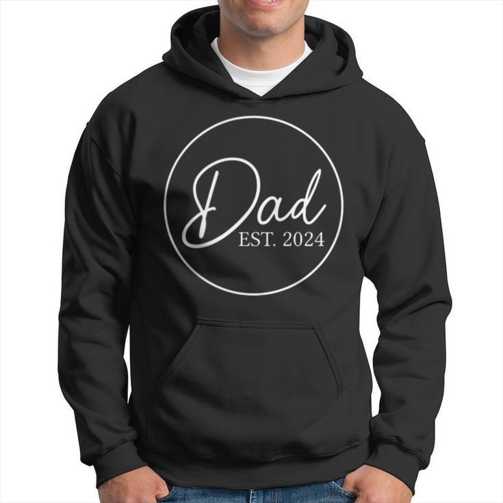 Dad 2024 Circle Pregnancy Announcement Father To Be 2024 Dad  Hoodie