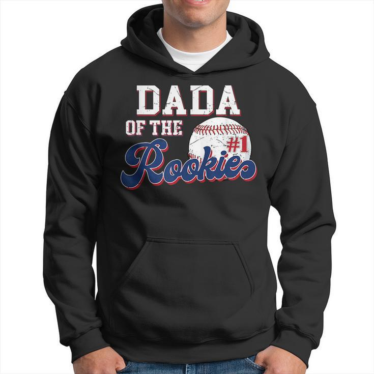 Dada Of Rookie 1 Years Old Team 1St Birthday Baseball  Hoodie