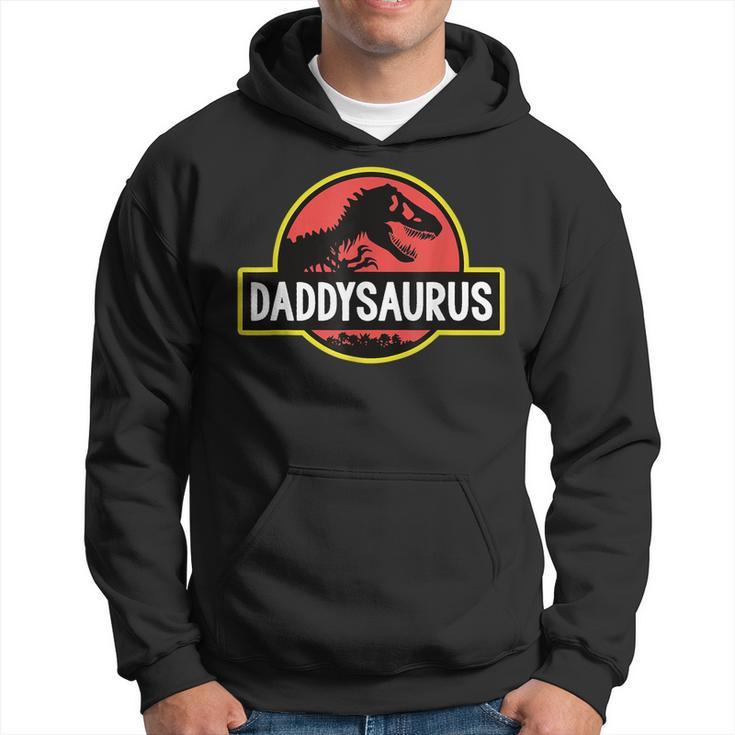 Daddysaurus Dad Husband Fathers Day Gift Matching Dinosaur  Hoodie