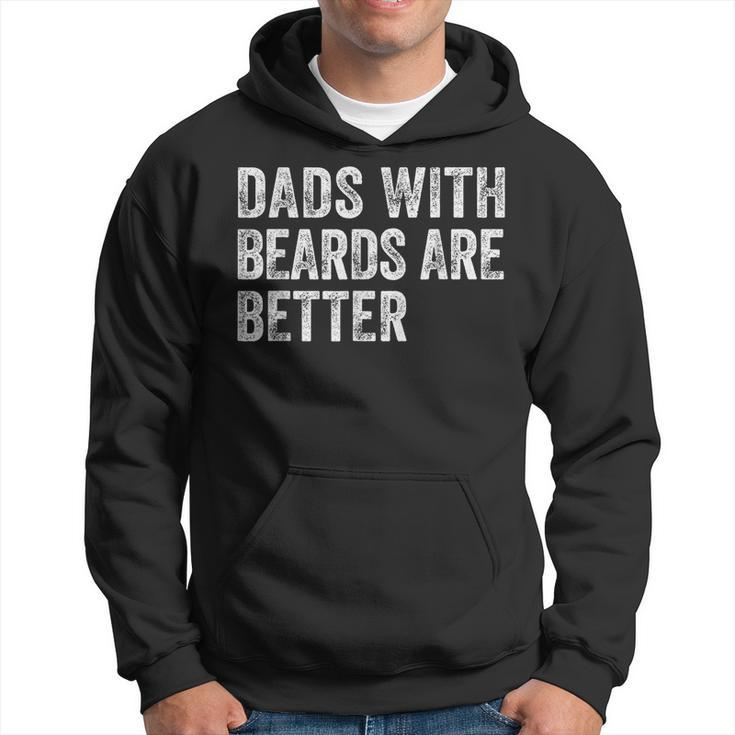 Dads With Beards Are Better Fathers Day Funny Dad Jokes  Hoodie