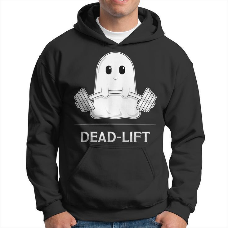 Deadlift Halloween Ghost Weight Lifting Workout Hoodie