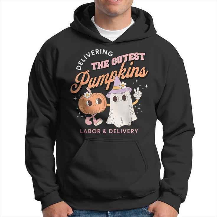Delivering The Cutest Pumpkins Labor & Delivery Halloween Hoodie
