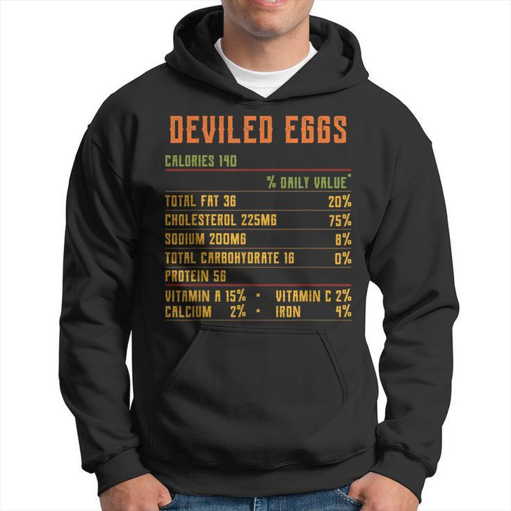 Deviled Eggs Nutrition Facts Thanksgiving 2021 Retro Vintage  Hoodie