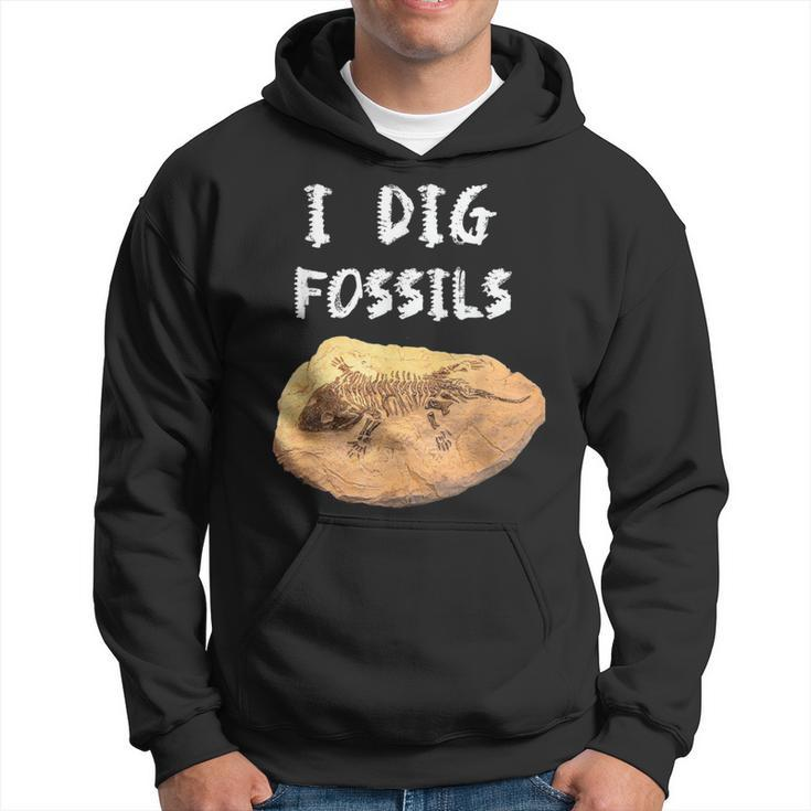 I Dig Fossils Paleontology Hoodie