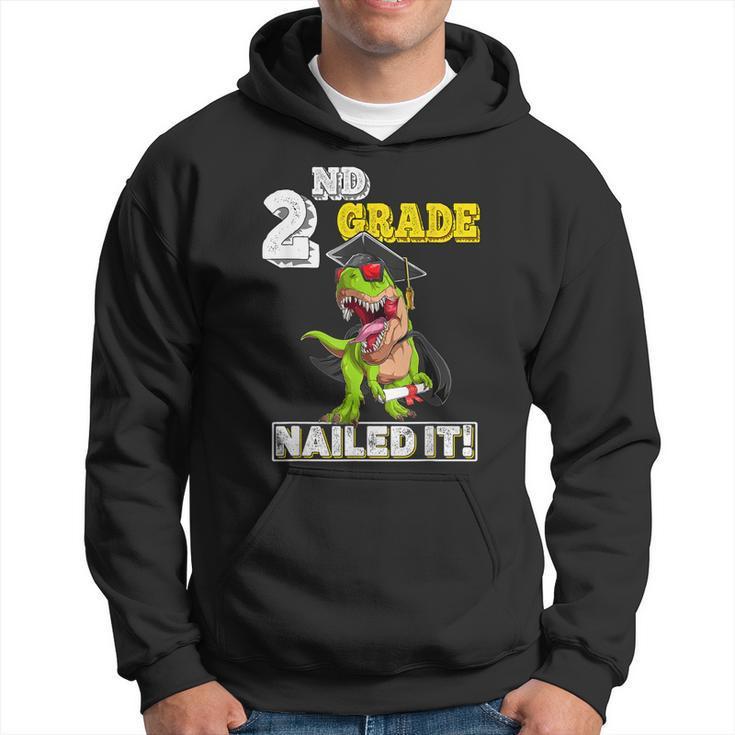 Dinosaur Graduation Hat Second Grade Nailed It Class Of 2033 Hoodie