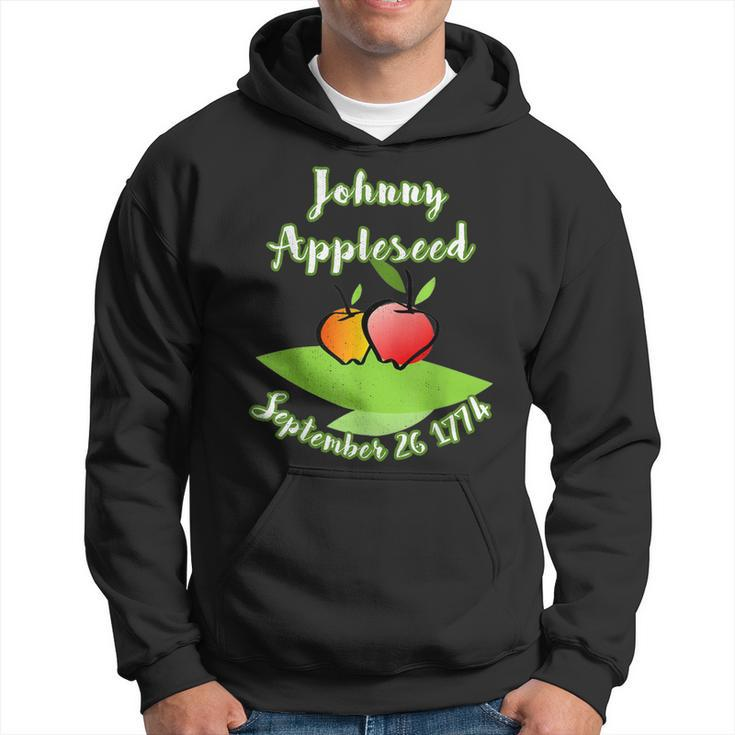 Distressed Johnny Appleseed John Chapman Celebrate Apples Hoodie