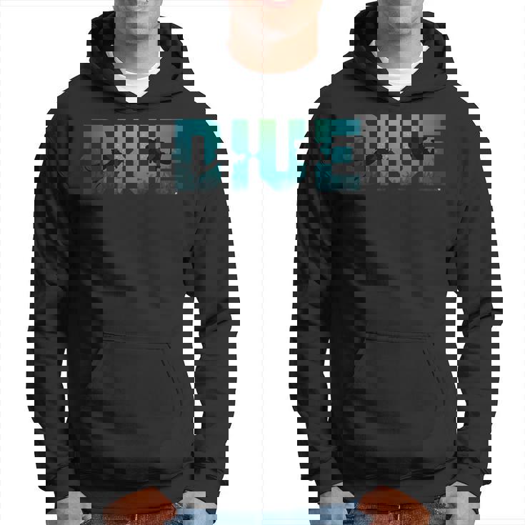 Dive Underwater Scuba Diving Diver Surfer Sea Hoodie