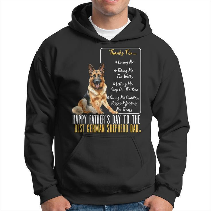 Dog Dad Happy Fathers Day To The Best German Shepherd Dad  Hoodie