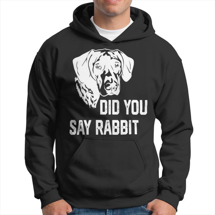 Dog German Shorthaired Did You Say Rabbit German Shorthaired Pointer Dad Mom 2 Hoodie