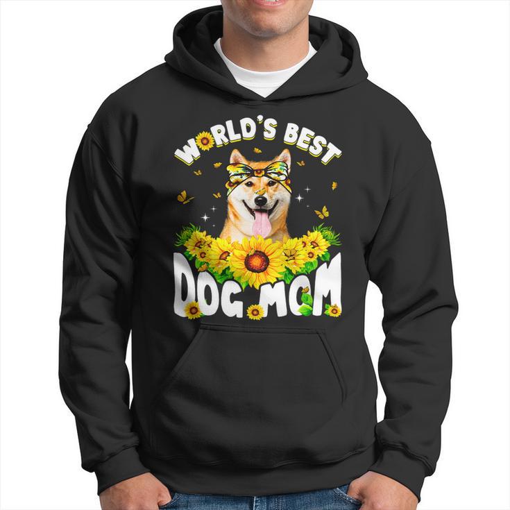 Dog Shiba Inu Worlds Best Shiba Inu Dog Mom Funny Mothers Day Hoodie