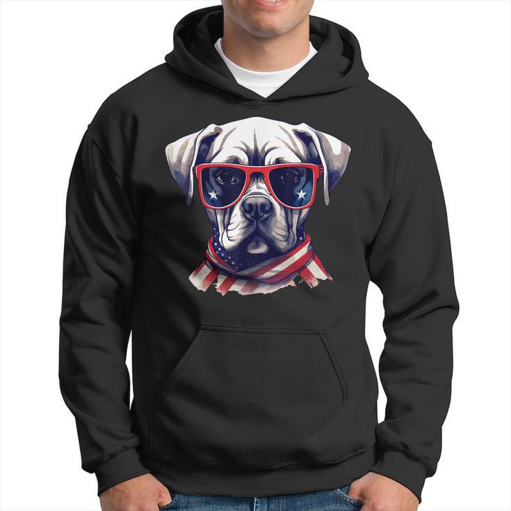 Dog Sunglasse American Flag Funny Fathers Day & 4Th Of July Hoodie