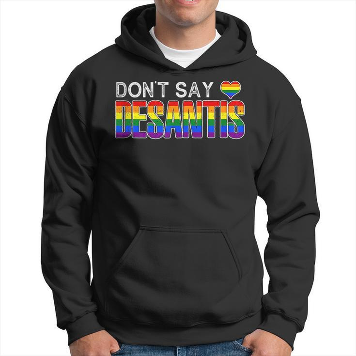 Dont Say Desantis Anti Liberal Florida Say Gay Lgbtq Pride  Hoodie