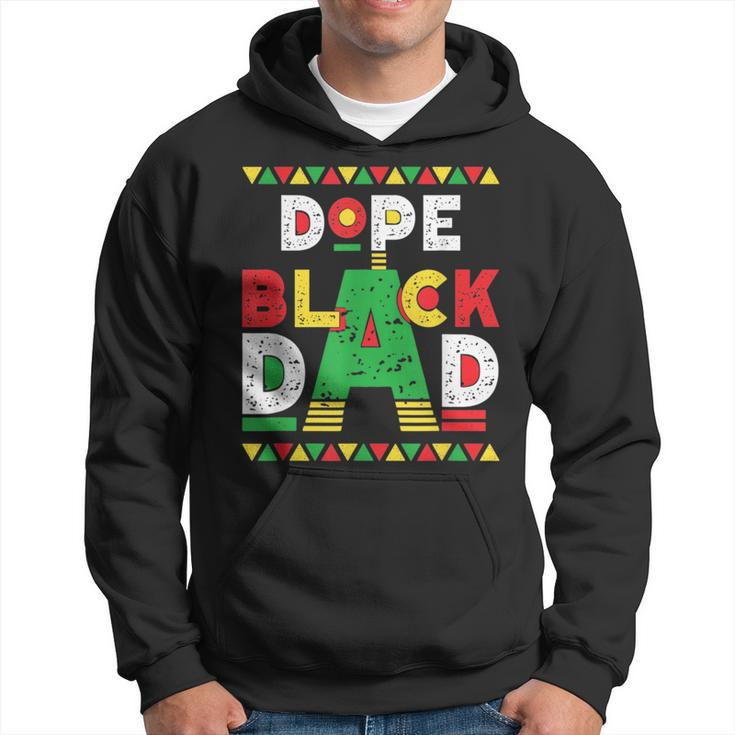 Dope Black Dad African American Black Dad Pride Fathers Day  Hoodie