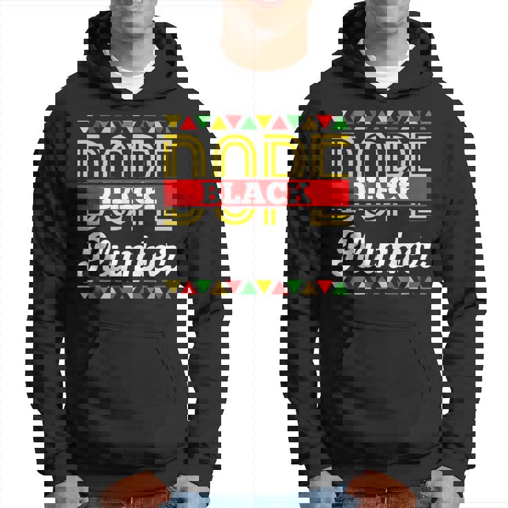 Dope Black Plumber African American Pride Blm Plumber Hoodie