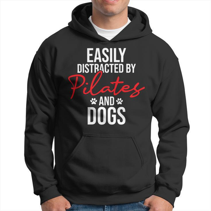 Easily Distracted By Pilates Dogs Fitness Coach Workout _1 Hoodie