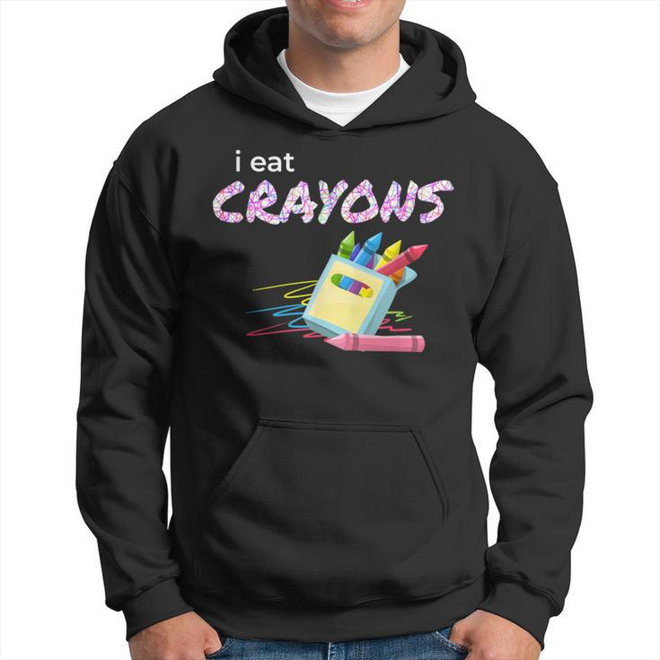 I Eat Crayons Child Colorist Artists Hoodie