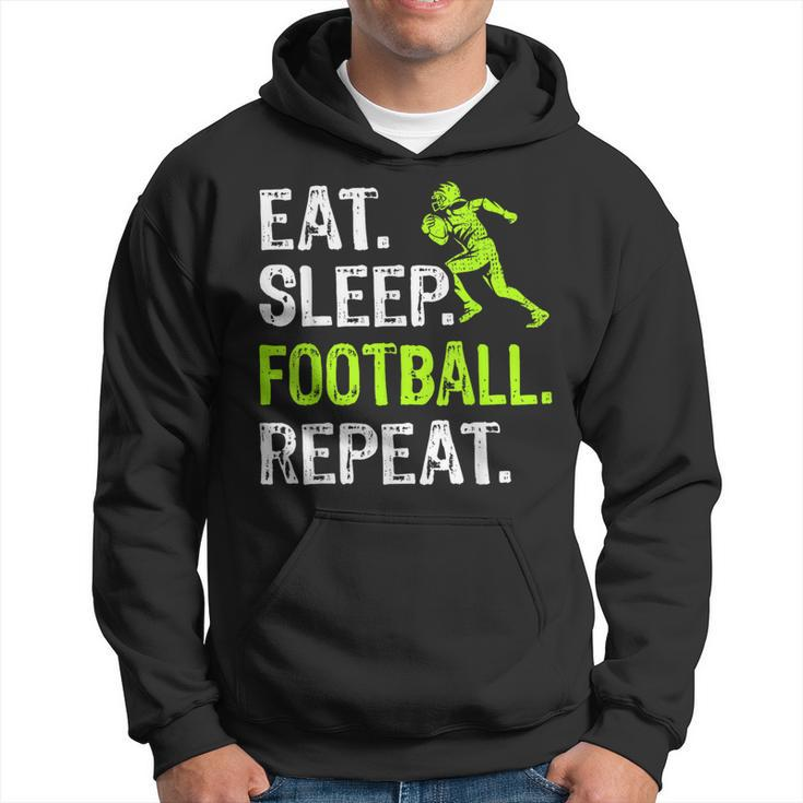 Eat Sleep Football Repeat Football Player Hoodie