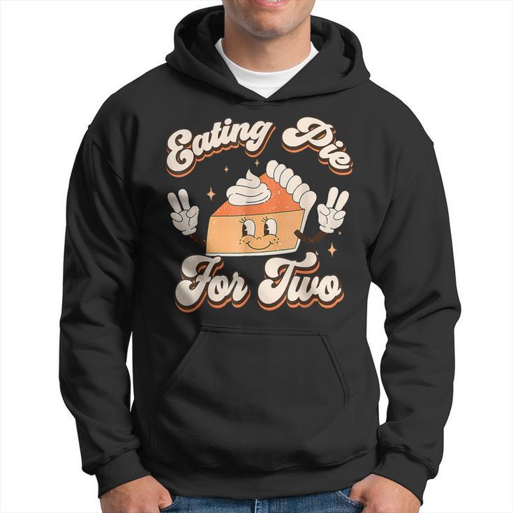 Eating Pumpkin Pie For Two Thanksgiving Pregnancy Hoodie