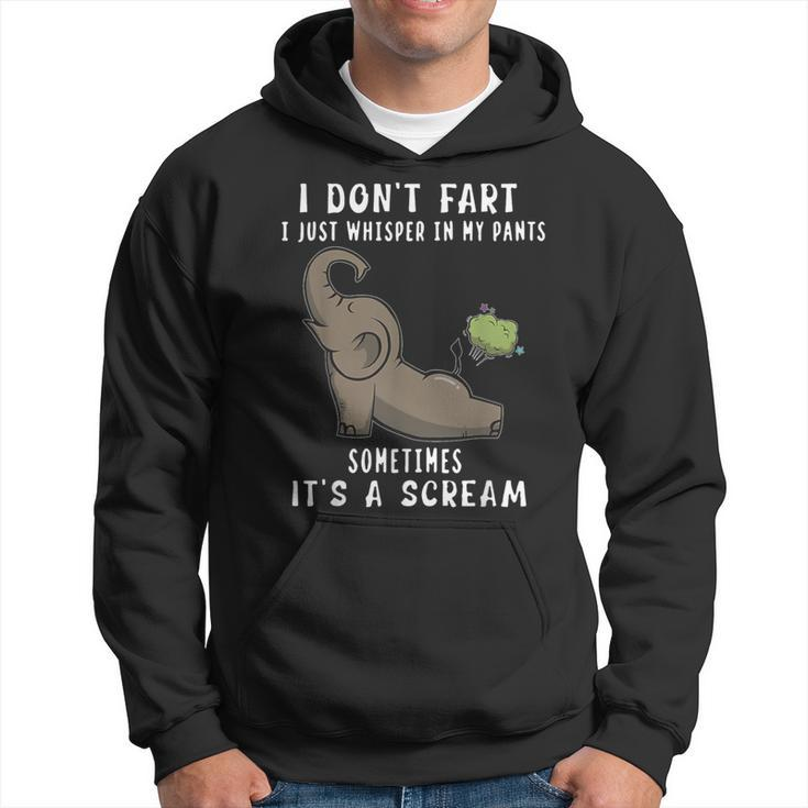 Elephant I Don't Fart I Just Whisper In My Pants Sometimes Hoodie