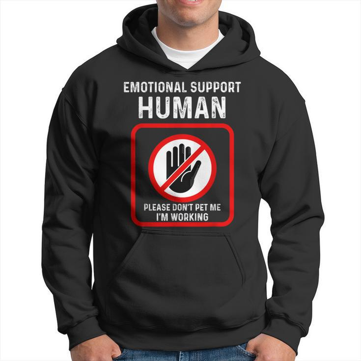 Emotional Support-Human Halloween Costume Do Not Pet Me Hoodie