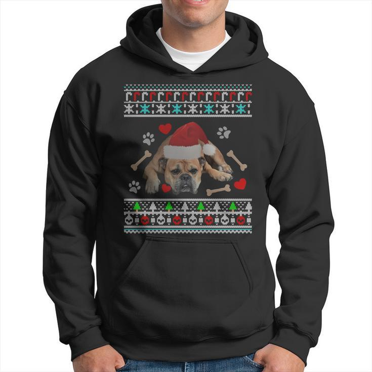 English Bulldog Ugly Christmas Sweater Xmas Hoodie