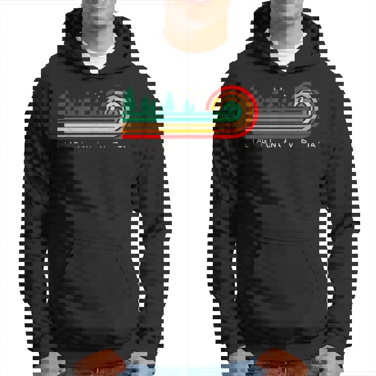 Evergreen Vintage Stripes Laguna Vista Texas Hoodie