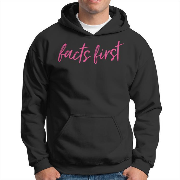 Facts First Quote Anchor Viral Video Journalists Tv News   Hoodie