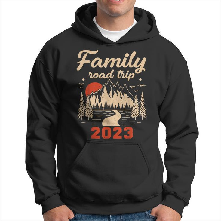 Family Road Trip 2023 Camping Crew Vacation Holiday Trip  Vacation Gifts Hoodie