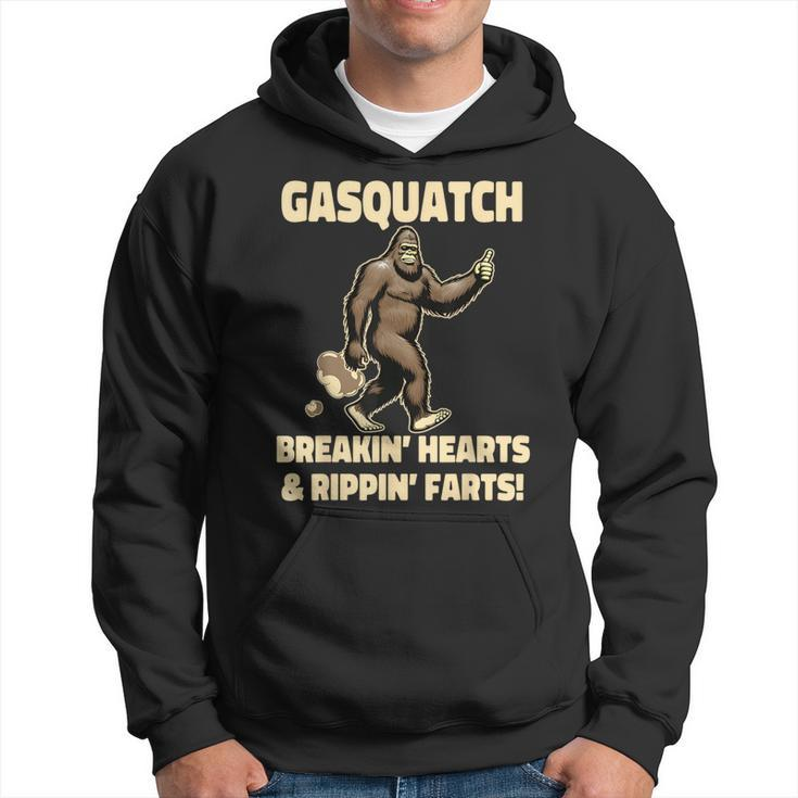 Farting Bigfoot Breaking Hearts And Ripping Farts Sasquatch Hoodie