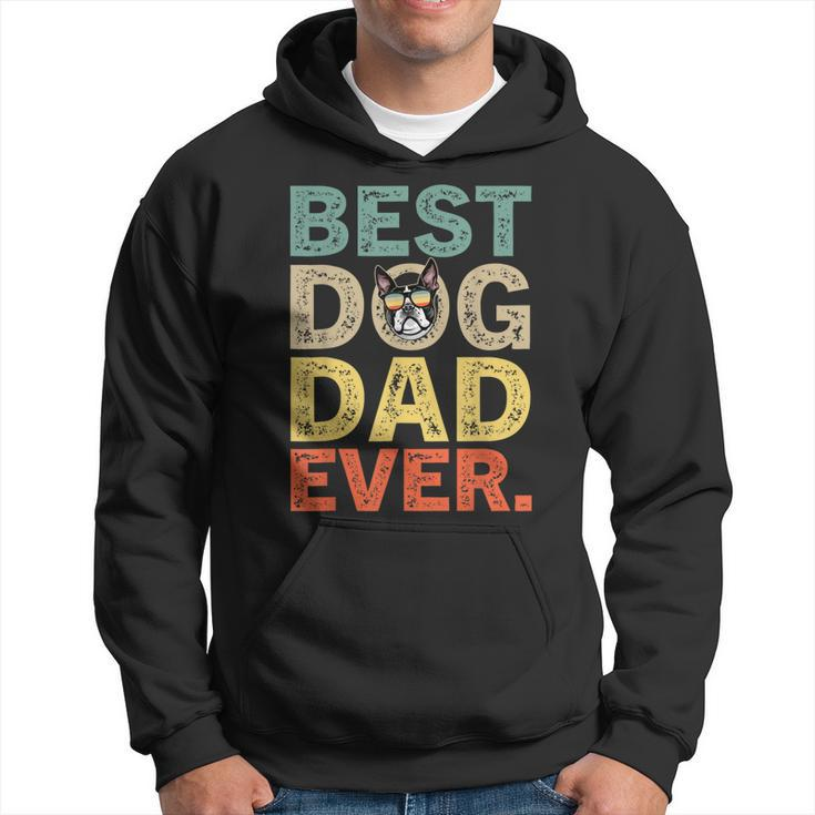 Fathers Day Gifts Boston Terrier Best Dog Dad Ever Gift For Mens Hoodie