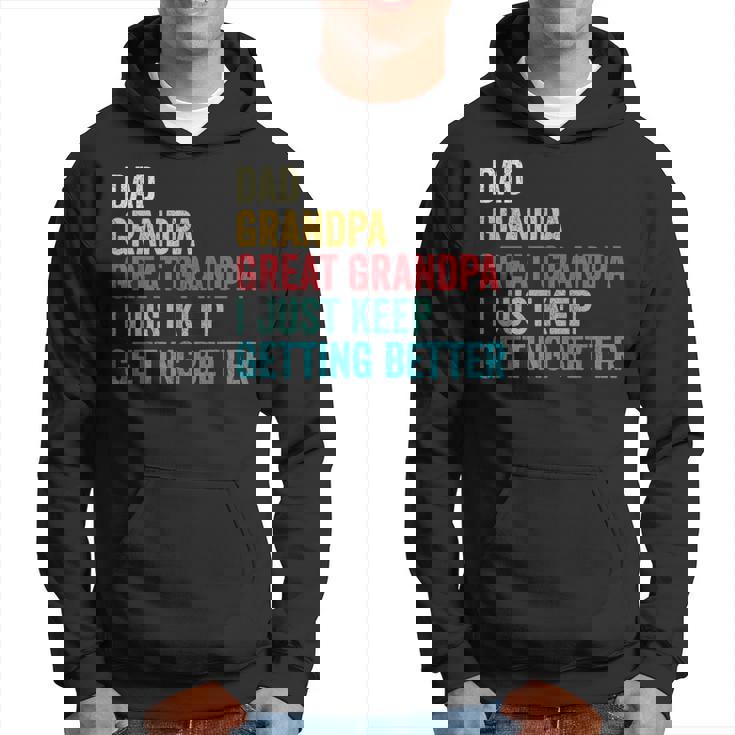Fathers Day Grandpa Gift From Grandkids Dad Great Grandpa  Hoodie