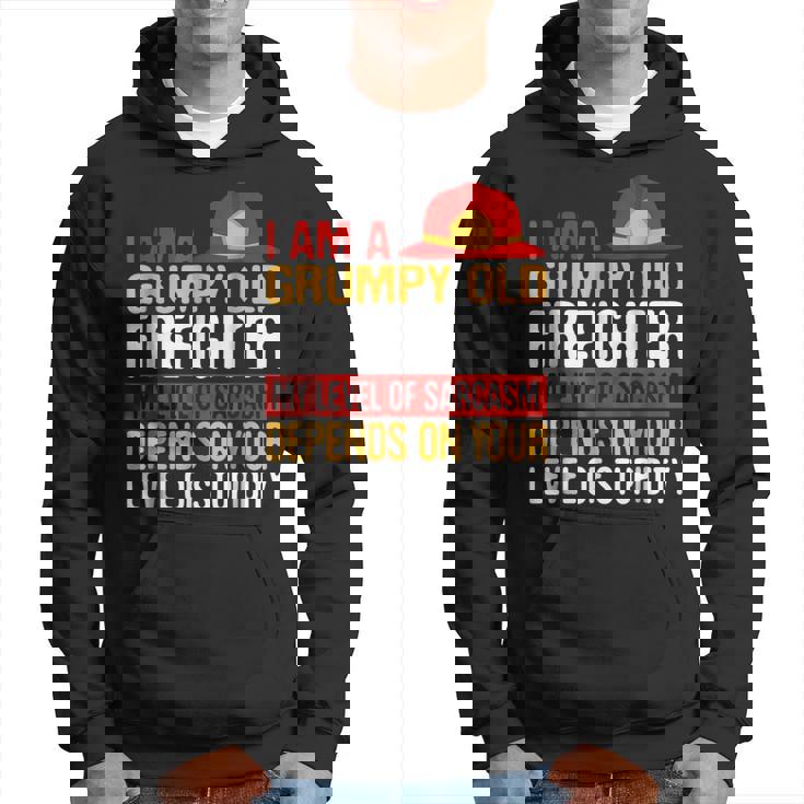 Firemen  Grumpy Old Firefighter  Men Grandpa Gifts Hoodie