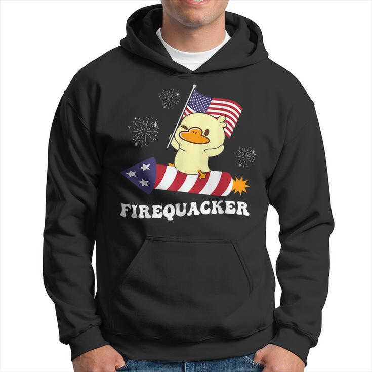 Firequacker Funny Fireworks American Patriotic 4Th July Patriotic Funny Gifts Hoodie