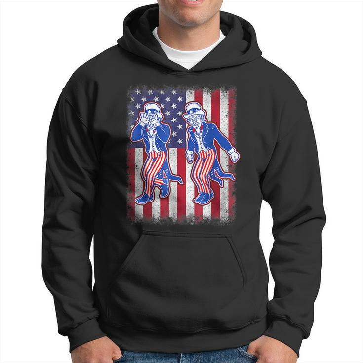 Firework Uncle Sam Griddy Dance 4Th Of July Independence Day Hoodie