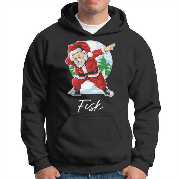 Fisk Name Gift Santa Fisk Hoodie