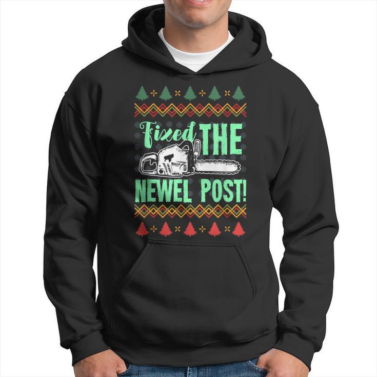 Fixed The Newel Post For A Christmas Party Hoodie