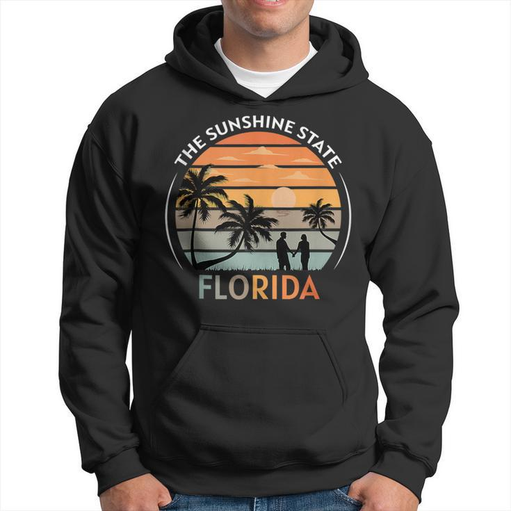 Florida Summer Beach Vintage Sunset Hoodie