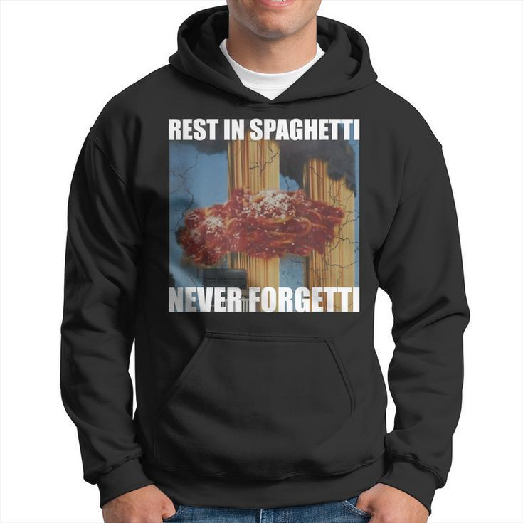 Never Forgetti Rest In Spaghetti Meme Rip Hoodie