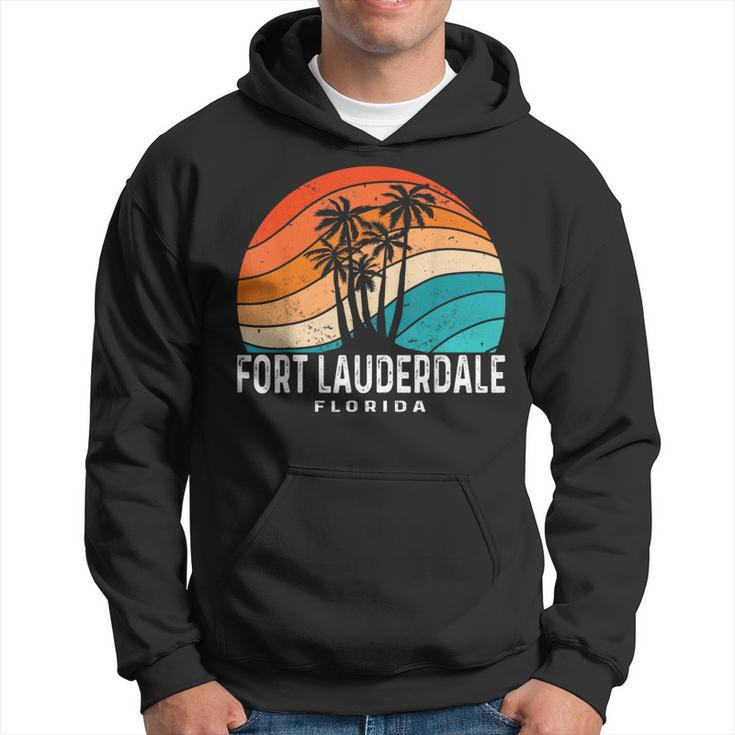 Fort Lauderdale Beach Florida Palm Tree Beach Souvenir Hoodie