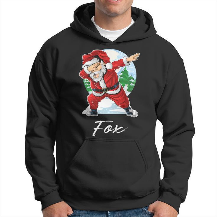 Fox Name Gift Santa Fox Hoodie
