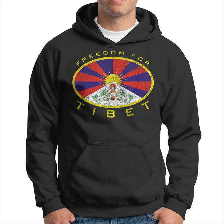 Freedom For Tibet Flag Oval Hoodie