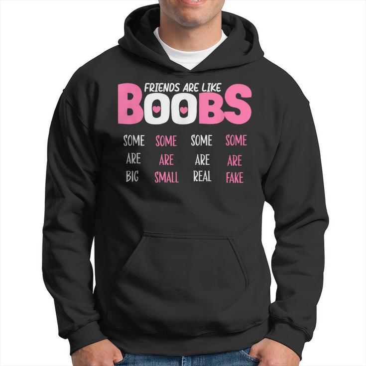 Friends Are Like Boobs Some Are Big Some Are Small Hoodie